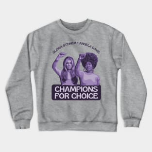 Gloria Steinem and Angela Davis Portrait Crewneck Sweatshirt